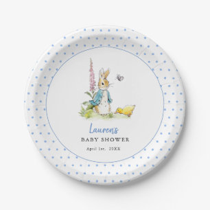 Assiettes En Carton Cute Peter Rabbit Baby Boy douche Bleu