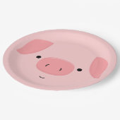 Assiettes En Carton Cute Piggy (Angle)