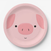 Assiettes En Carton Cute Piggy (Devant)