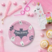 Assiettes En Carton Cute Pink Halloween Birthday Party (Fête)