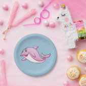 Assiettes En Carton Cute plaque en papier Dolphin (Fête)