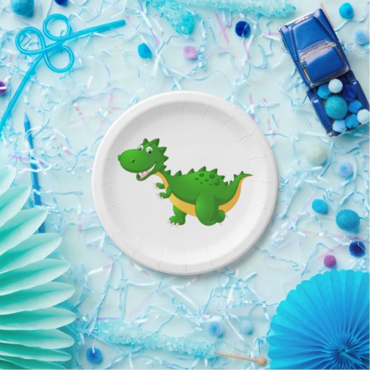 Assiettes En Carton Cute plaque en papier dragon (Fête)