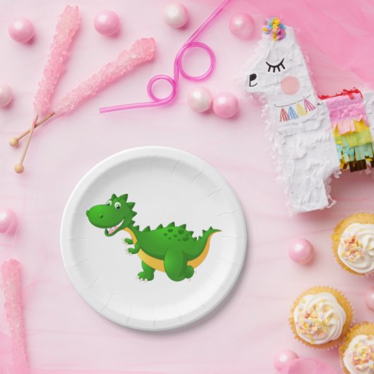 Assiettes En Carton Cute plaque en papier dragon (Fête)