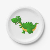 Assiettes En Carton Cute plaque en papier dragon (Devant)