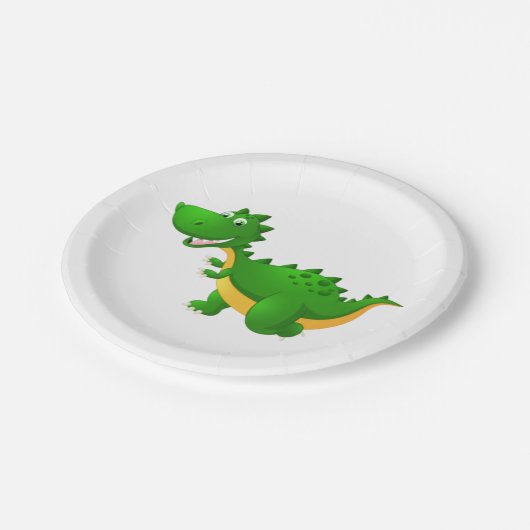 Assiettes En Carton Cute plaque en papier dragon (Angle)
