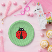 Assiettes En Carton Cute plaque papier coccinelle (Fête)