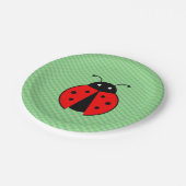 Assiettes En Carton Cute plaque papier coccinelle (Angle)