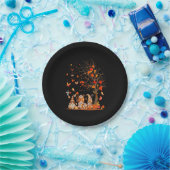 Assiettes En Carton Cute Pumpkin Gnomes Autumn Tree Fall Leaves (Fête)