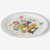 Assiettes En Carton Cute Puppy Dogs Boy 5th Birthday Party (Angle)