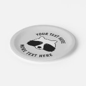 Assiettes En Carton Cute raccoon, plat de fête d'anniversaire pour enf (Angle)