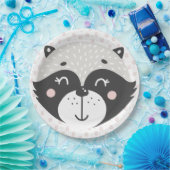 Assiettes En Carton Cute Racoon - Anniversaire de enfant / Baby shower (Fête)