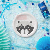Assiettes En Carton Cute Racoon | Plaques papier personnalisées pour l (Fête)