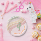 Assiettes En Carton Cute Rainbow Cactus Girls Anniversaire (Fête)