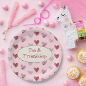 Assiettes En Carton Cute Retro Boho Saint Valentin Dames Tea Party (Fête)