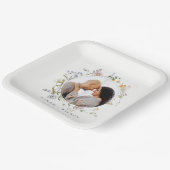 Assiettes En Carton Cute Rustic Meadow Floral Wreath Mariage photo (Angulaire)