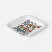 Assiettes En Carton Cute Save Planet De l'environnement Ecowarrier (Angulaire)