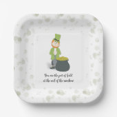 Assiettes En Carton Cute Simple Leprechaun St. Patrick's Day Whimsical (Recto)