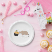 Assiettes En Carton Cute souris manger Halloween Eyeball Cupcake (Fête)