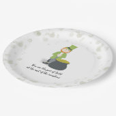 Assiettes En Carton Cute St. Patrick's Leprechaun Custom (Angle)