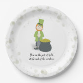 Assiettes En Carton Cute St. Patrick's Leprechaun Custom (Devant)