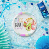 Assiettes En Carton Cute taco Fiesta thème babydouille plaque papier (Fête)