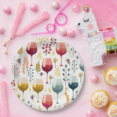 Assiettes En Carton Cute tasses à vin plaque en papier (Fête)