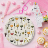 Assiettes En Carton Cute tasses à vin plaque en papier (Fête)