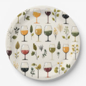 Assiettes En Carton Cute tasses à vin plaque en papier (Devant)