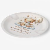 Assiettes En Carton Cute Teddy Bear 4th Birthday (Angle)