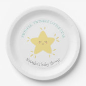 Assiettes En Carton Cute Twinkle Little Star Nursery Rhyme Baby shower (Devant)