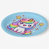 Assiettes En Carton Cute Unicorn (Angle)