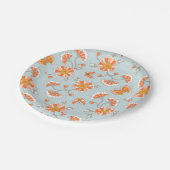 Assiettes En Carton Cute Vintage Papillon Motif (Angle)