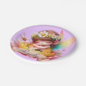 Assiettes En Carton Cute Whimsical Floral Doux Rêves Dormir Fée (Angle)