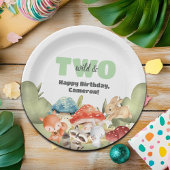 Assiettes En Carton Cute Woodland Animals 2nd Birthday Party