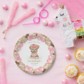 Assiettes En Carton Cute Yorkie Deux mignonnes Balloon fête d'annivers (Fête)