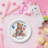 Assiettes En Carton Cutest Teddy Bear 1er anniversaire (Fête)