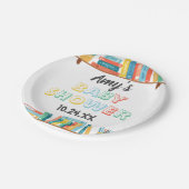 Assiettes En Carton Cuties Réserver Nerd Thème Arrière - plan Baby sho (Angle)