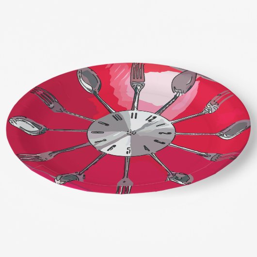 Assiettes En Carton Cutlery O'clock 2. (Angle)