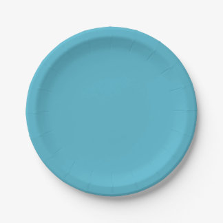 Assiettes En Carton Cyan doux