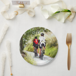 ASSIETTES EN CARTON CYCLISME