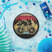 Assiettes En Carton Cyclisme vintage (Fête)