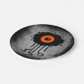 Assiettes En Carton Cyclops Aliens d'Halloween (Angle)