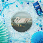 Assiettes En Carton cygne audubon cygnes d'eau blanche (Fête)