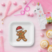 Assiettes En Carton Dabing pain d'épices arbre Noël léger (Fête)