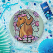 ASSIETTES EN CARTON DACHSHING (Fête)