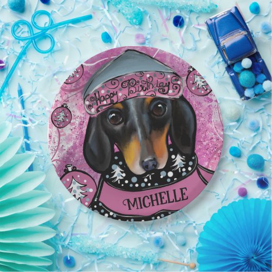 ASSIETTES EN CARTON DACHSHING (Fête)