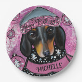 ASSIETTES EN CARTON DACHSHING (Devant)