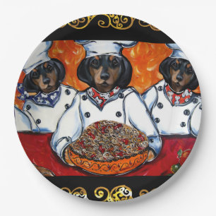 ASSIETTES EN CARTON DACHSHUND