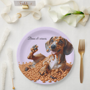 Assiettes En Carton Dachshund