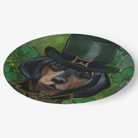 Assiettes En Carton Dachshund (Angle)